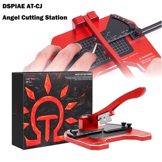 AT-CJ Angel Cutting Station Aluminum Alloy Fixed Angle Model Tool Accurate Shaping Cut Rubber Plates Rods Plastic Model